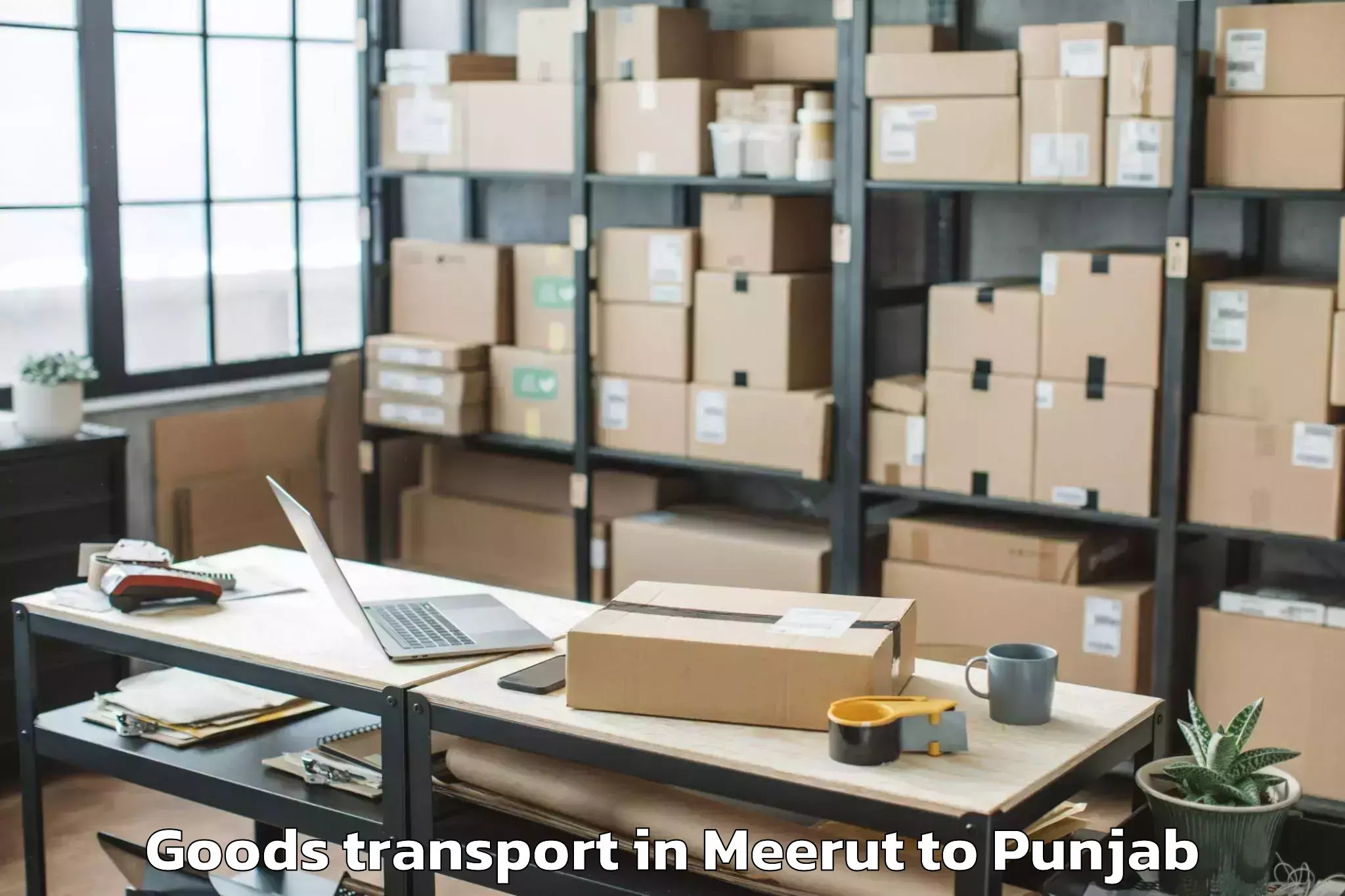 Top Meerut to Lakhanpur Goods Transport Available